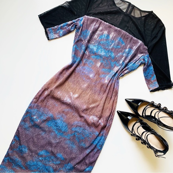 RACHEL Rachel Roy Dresses & Skirts - RACHEL Roy Sequined Mesh Dress🖤💙